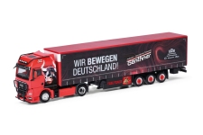 Herpa 318075 - H0 - MAN TGX GX Gardinenplanen-Sattelzug Genthner